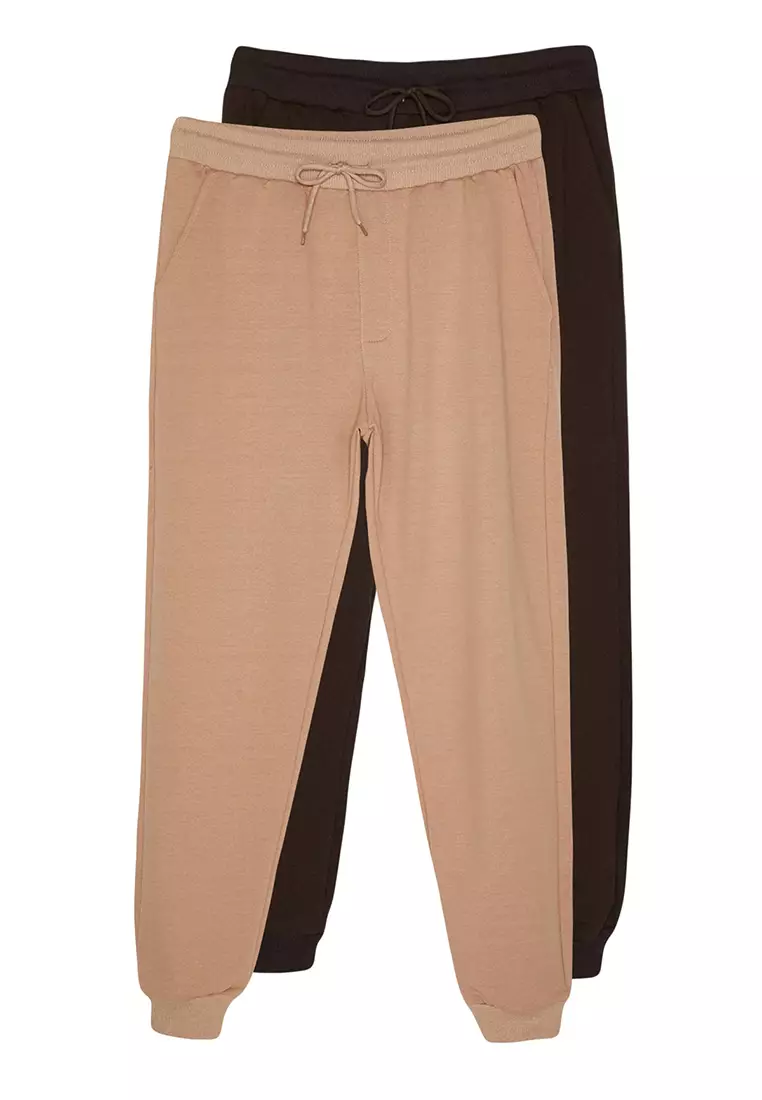 Elasticated Joggers Sweatpants - 2 Pack