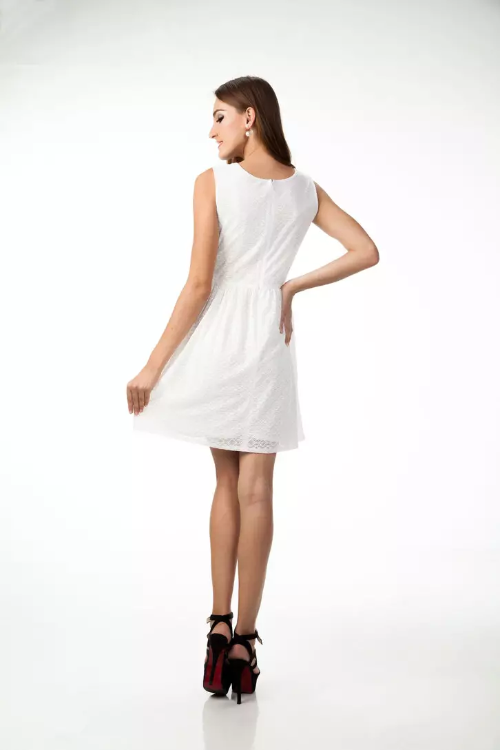Sophistix Autumn Lace Dress in Off-White