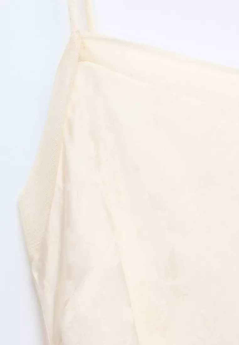 Jacquard Dress With Silk Details