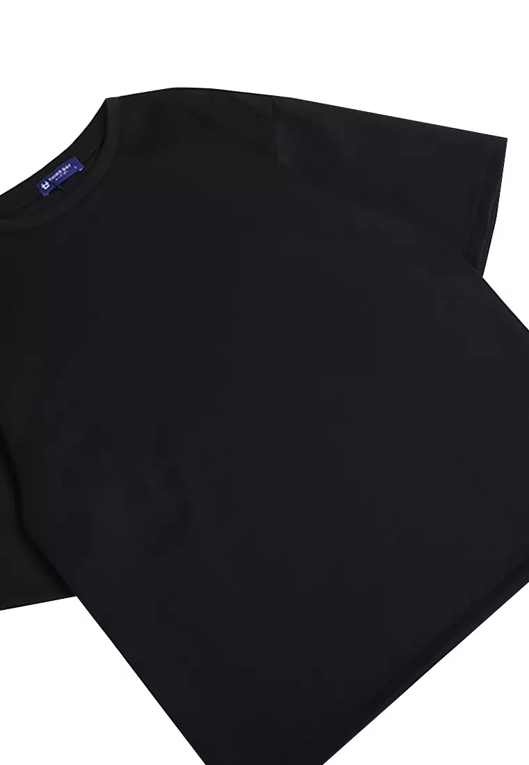 MTP53 kaos oversize gym pria bodybuilding bahan tebal scuba determination hitam