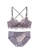 ZITIQUE grey Women's Stylish 3/4 Cup Wireless Lace Lingerie Set (Bra and Underwear) - Dark Grey A7219US514013EGS_1