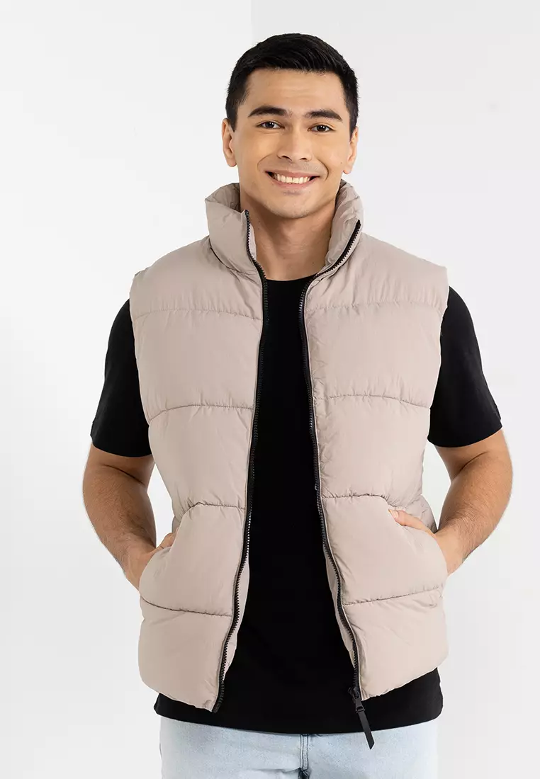 Puffer vest jacket mens outlet
