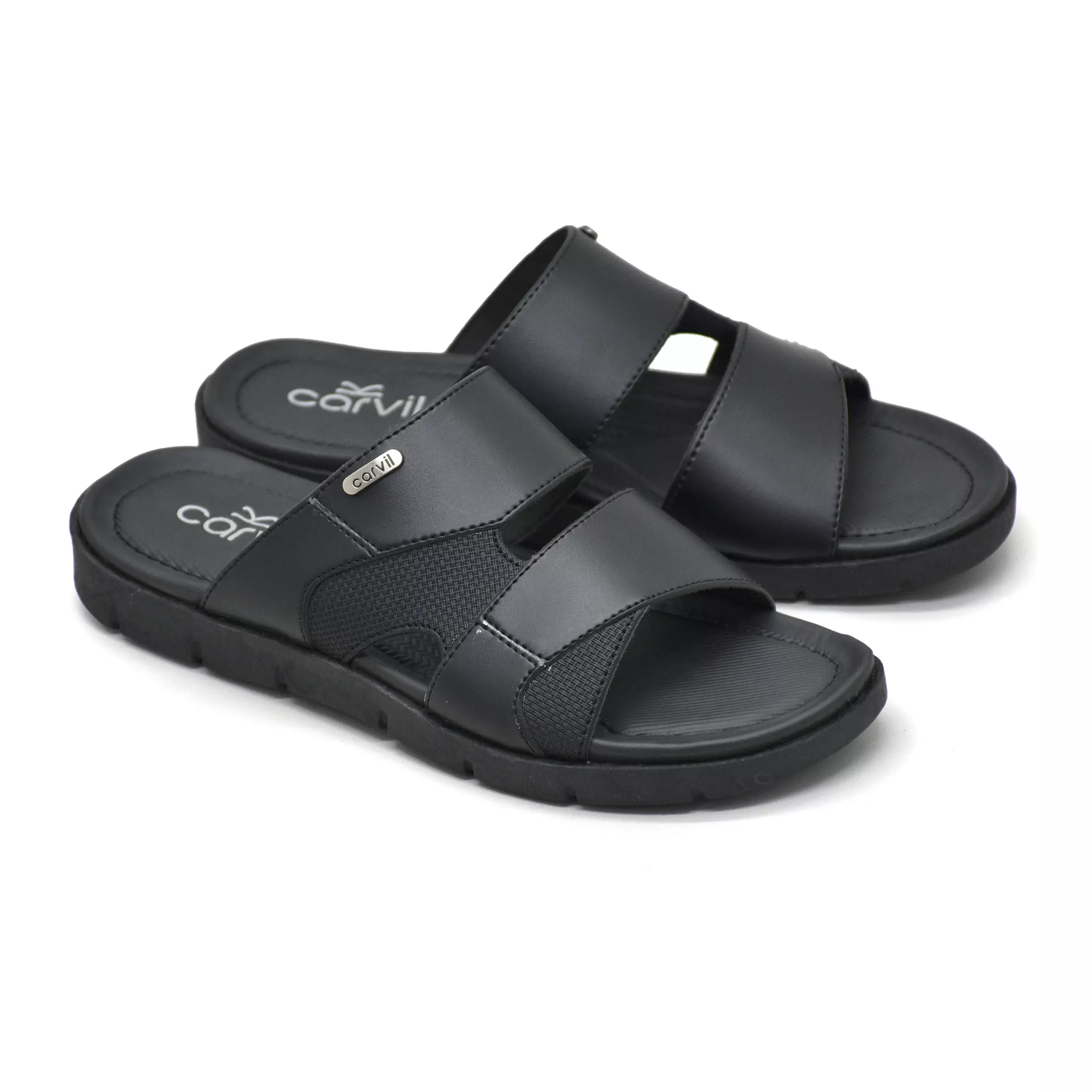 Carvil Sandal Pria Firenze-03 M Black