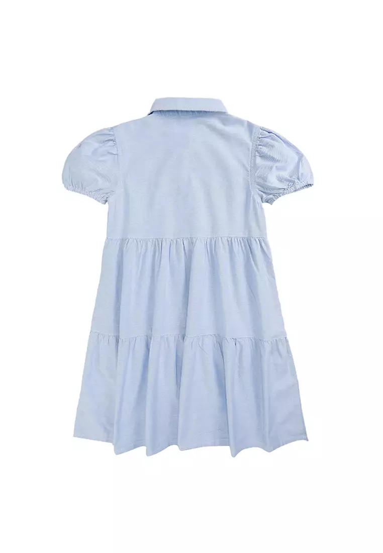French Short Sleeve Brannan Shirt Dress