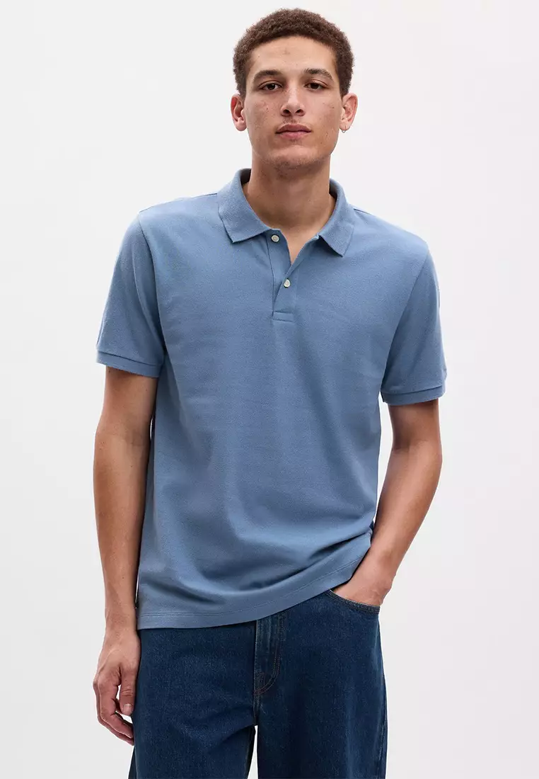 Buy GAP All Day Pique Polo Shirt 2024 Online ZALORA Philippines