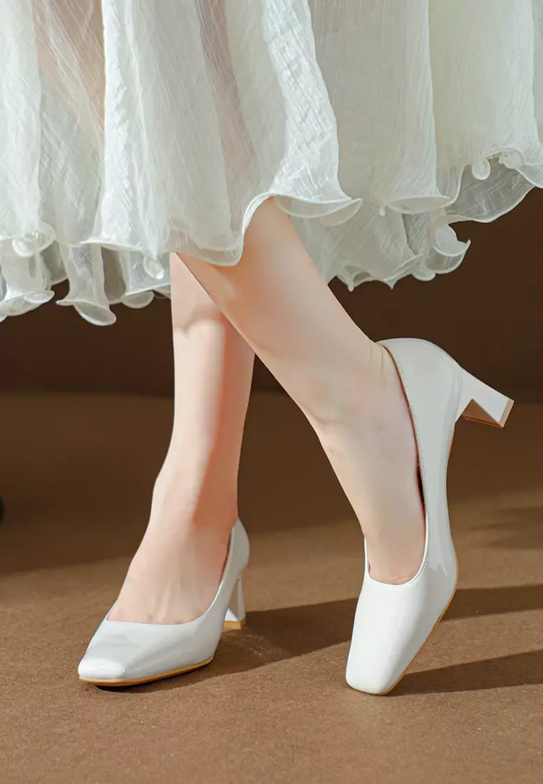 5CM 方頭漆皮高跟鞋 BY2355-3