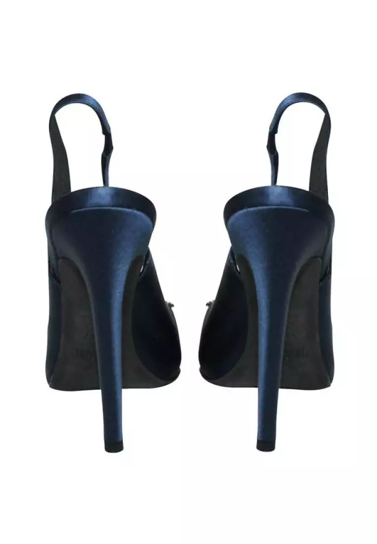 Buy GIAMBATTISTA VALLI Pre Loved GIAMBATTISTA VALLI Blue Satin