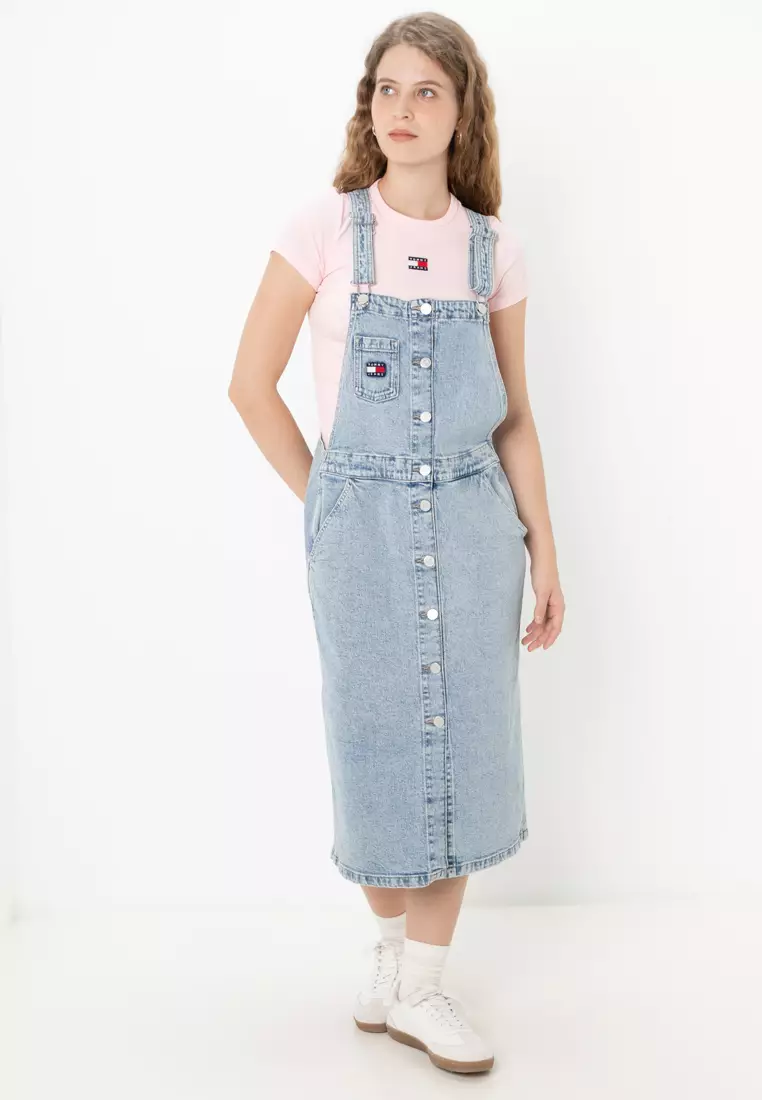 Dungaree Midi Dress - Tommy Jeans