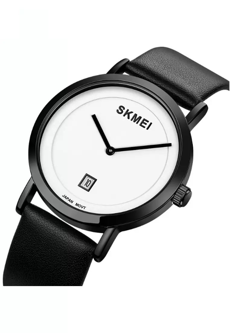 Jam Tangan Analog Pria Waterproof Strap Tali Material Kulit Leather BL77 ORIGINAL