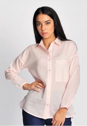 SJO's Oversize Pink Women's Shirts