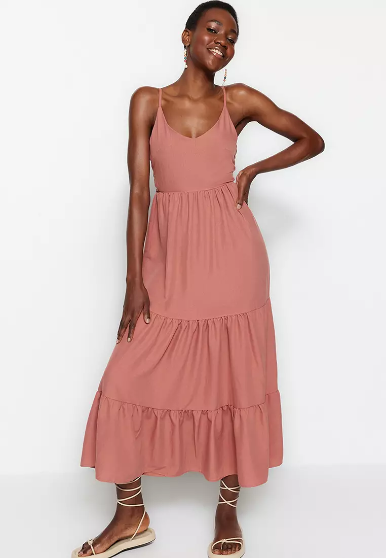 Buy Trendyol Strappy Midi Dress 2023 Online | ZALORA Singapore