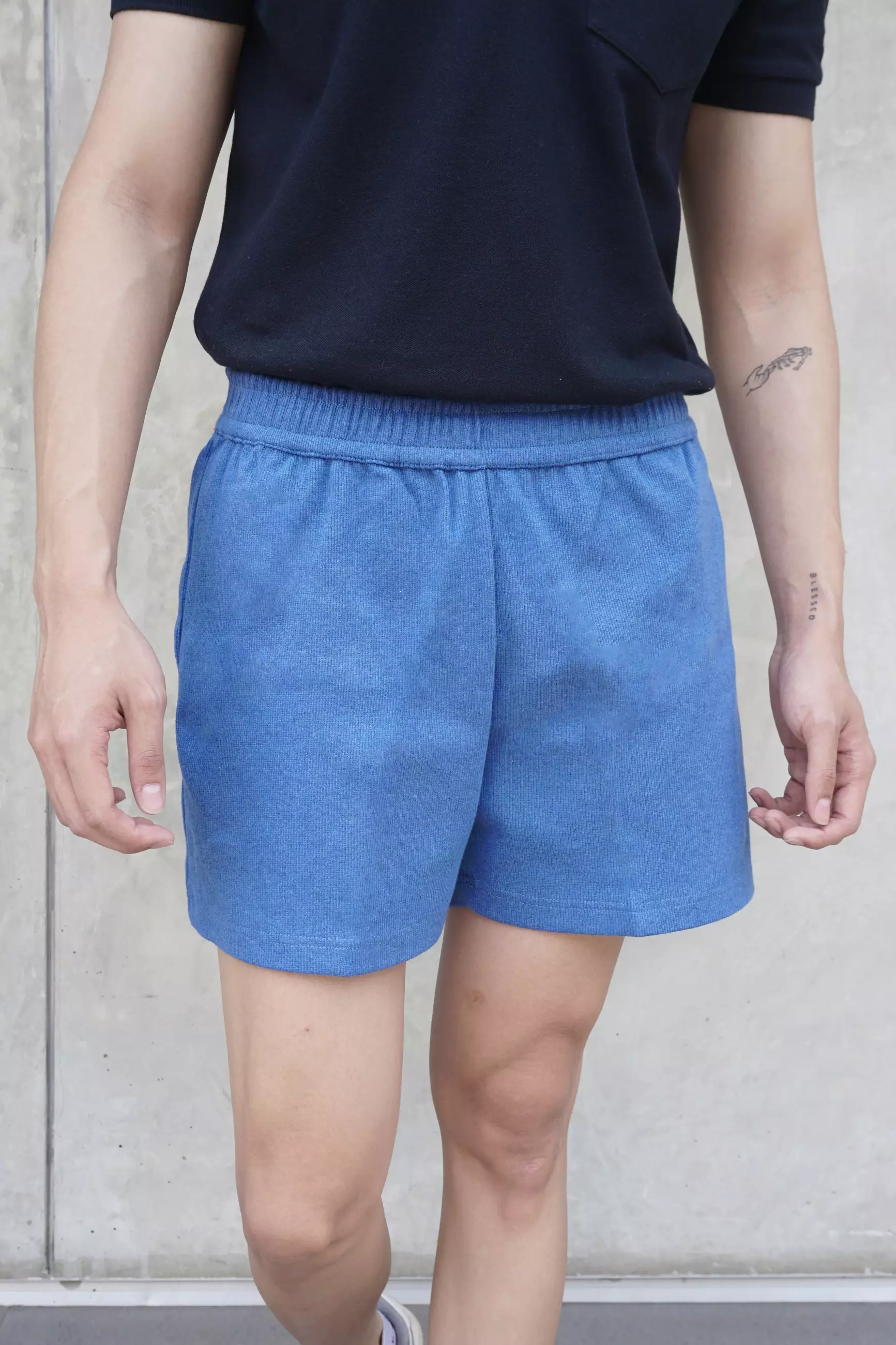 Kale CAKA TANPA SAKU BLUE/ Short Pants / Celana Pendek Pria / Celana Santai Pria