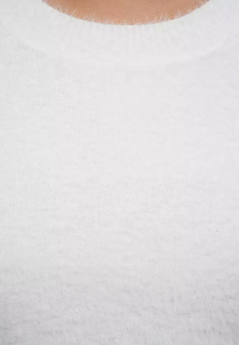 Fur Textured Crop Top