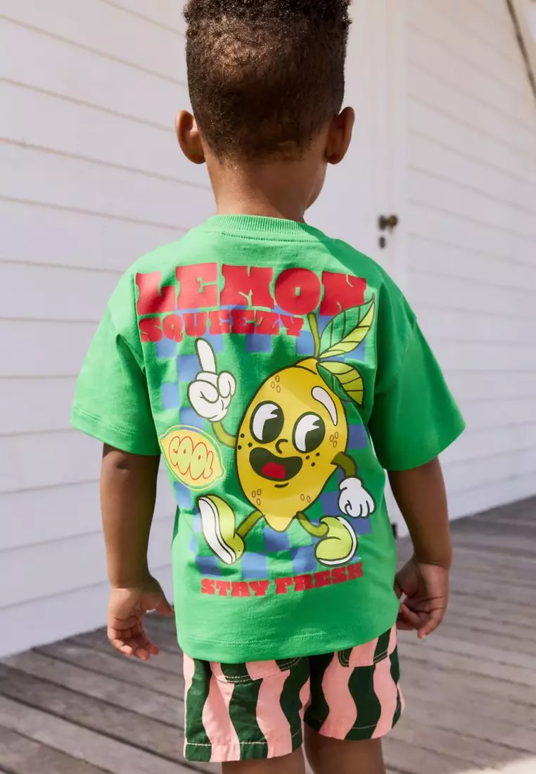 Short Sleeve Back Print T-Shirt