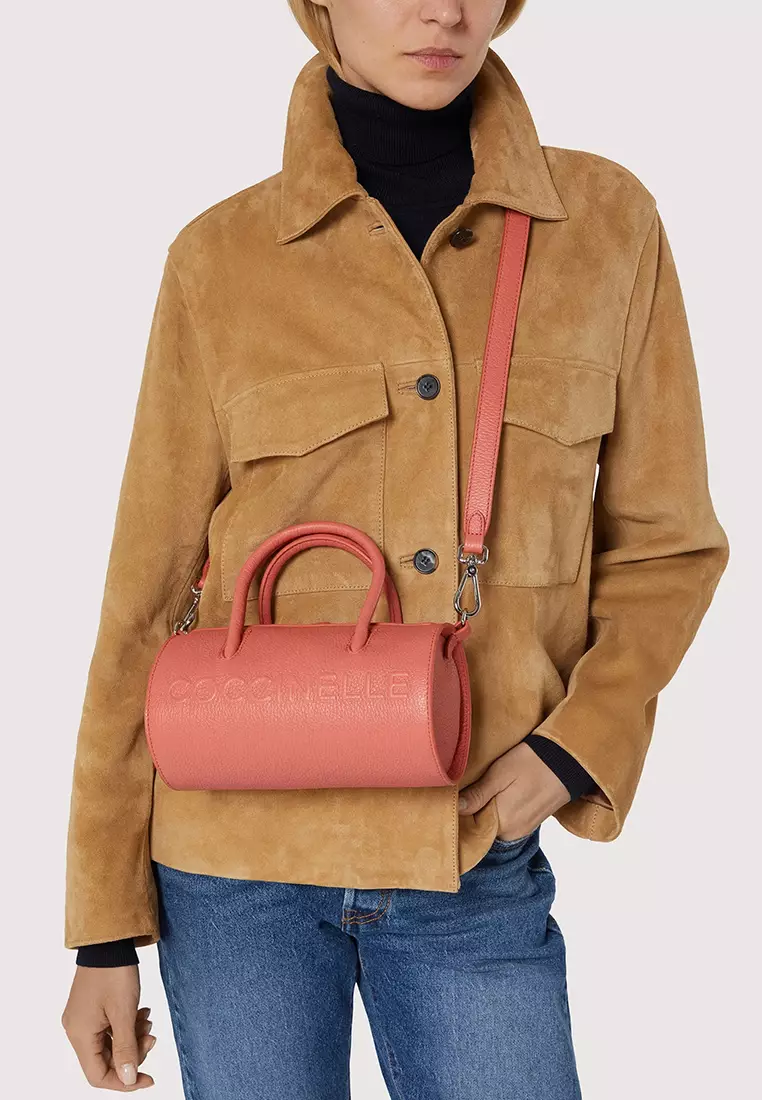 Myrtha Maxi Logo Medium Barrel Top-Handle Bag