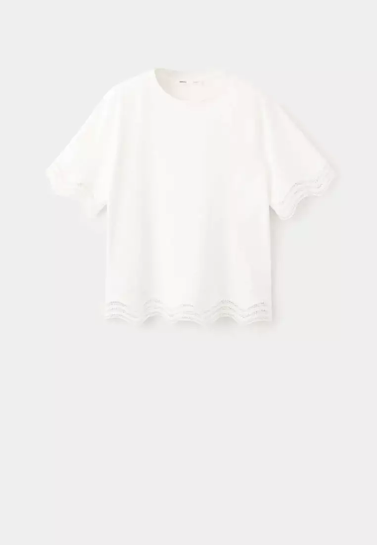 Cotton Top With Broderie Anglaise Details