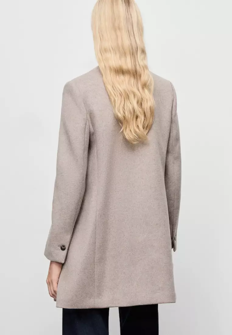 Double-Breasted Wool Coat