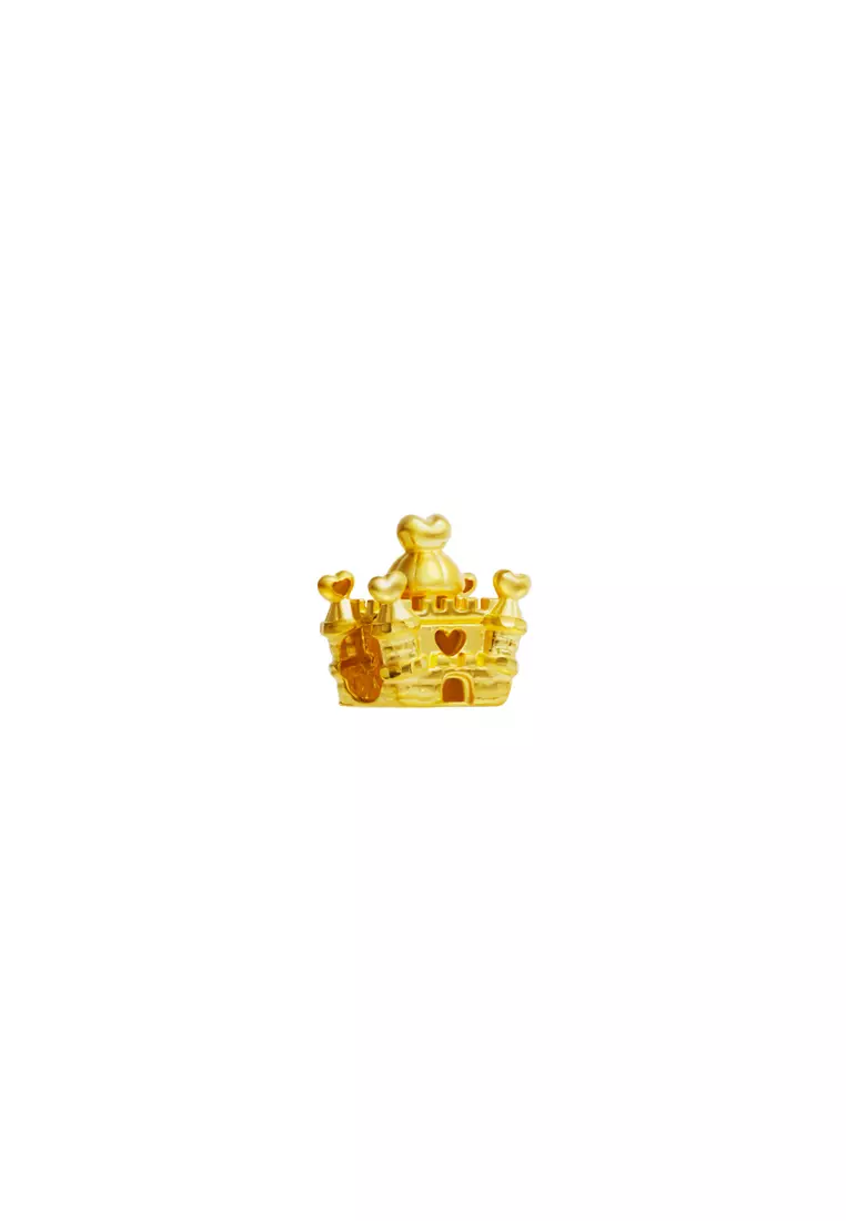 TOMEI Chomel Collection Love Castle Charm, Yellow Gold 916