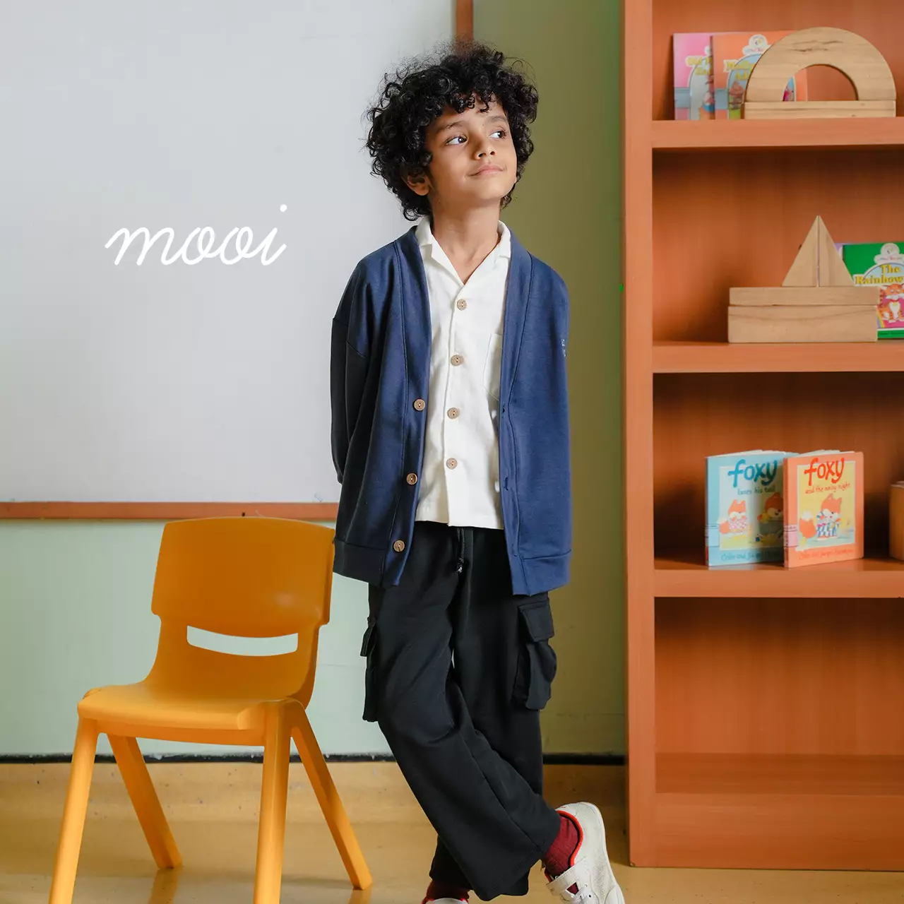 Mooi Cardigan Anak Nicki Cardigan - Black