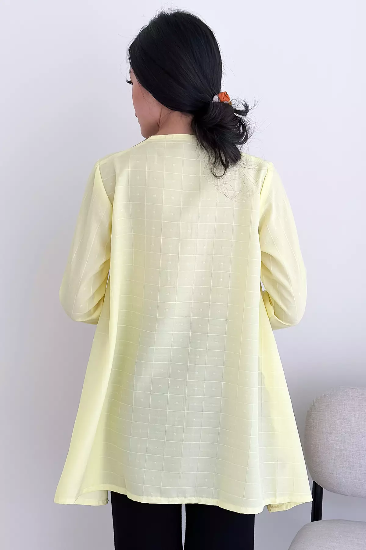 Batari Songket Kuning Kebaya Asimetris