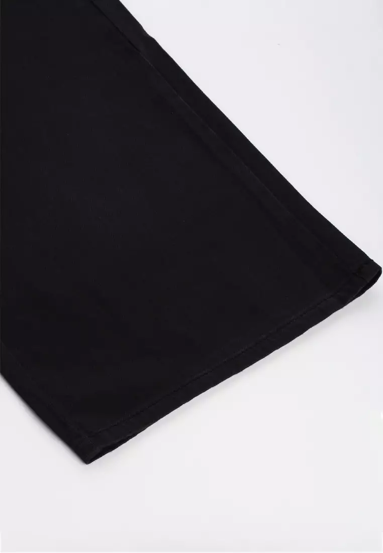 Black High Waist Cargo Pocket Pants