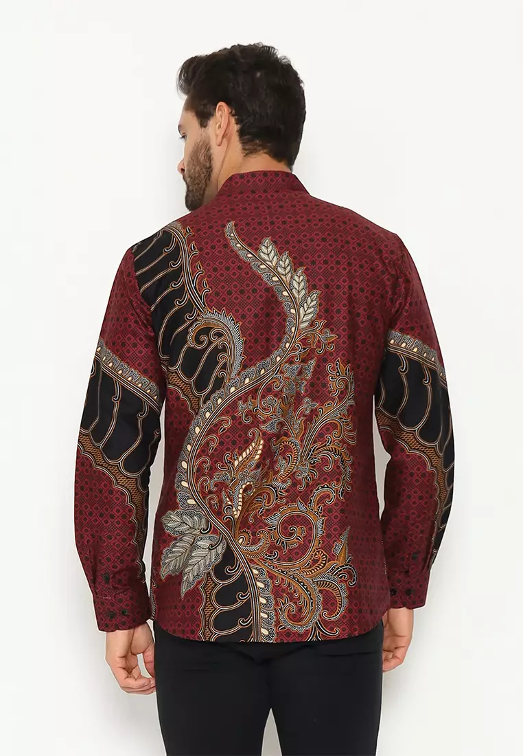 My Aksa Batik Pria Kemeja Koko Panjang Furing Keanu Kyomi