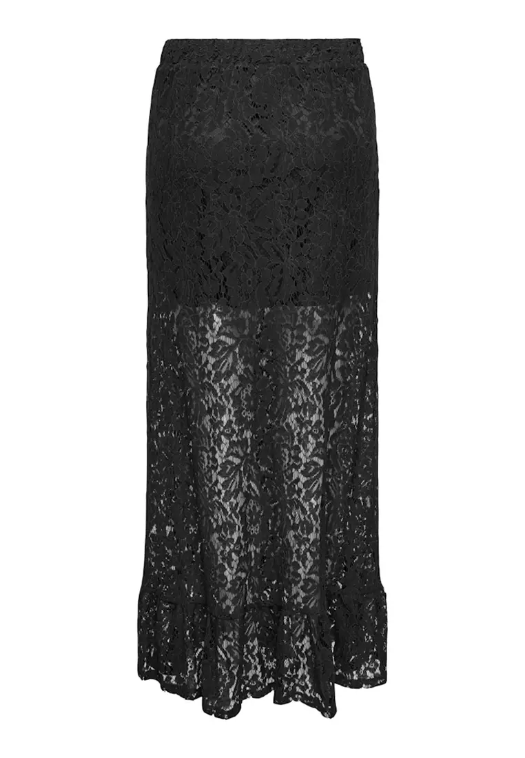 Lace Jersey Skirt
