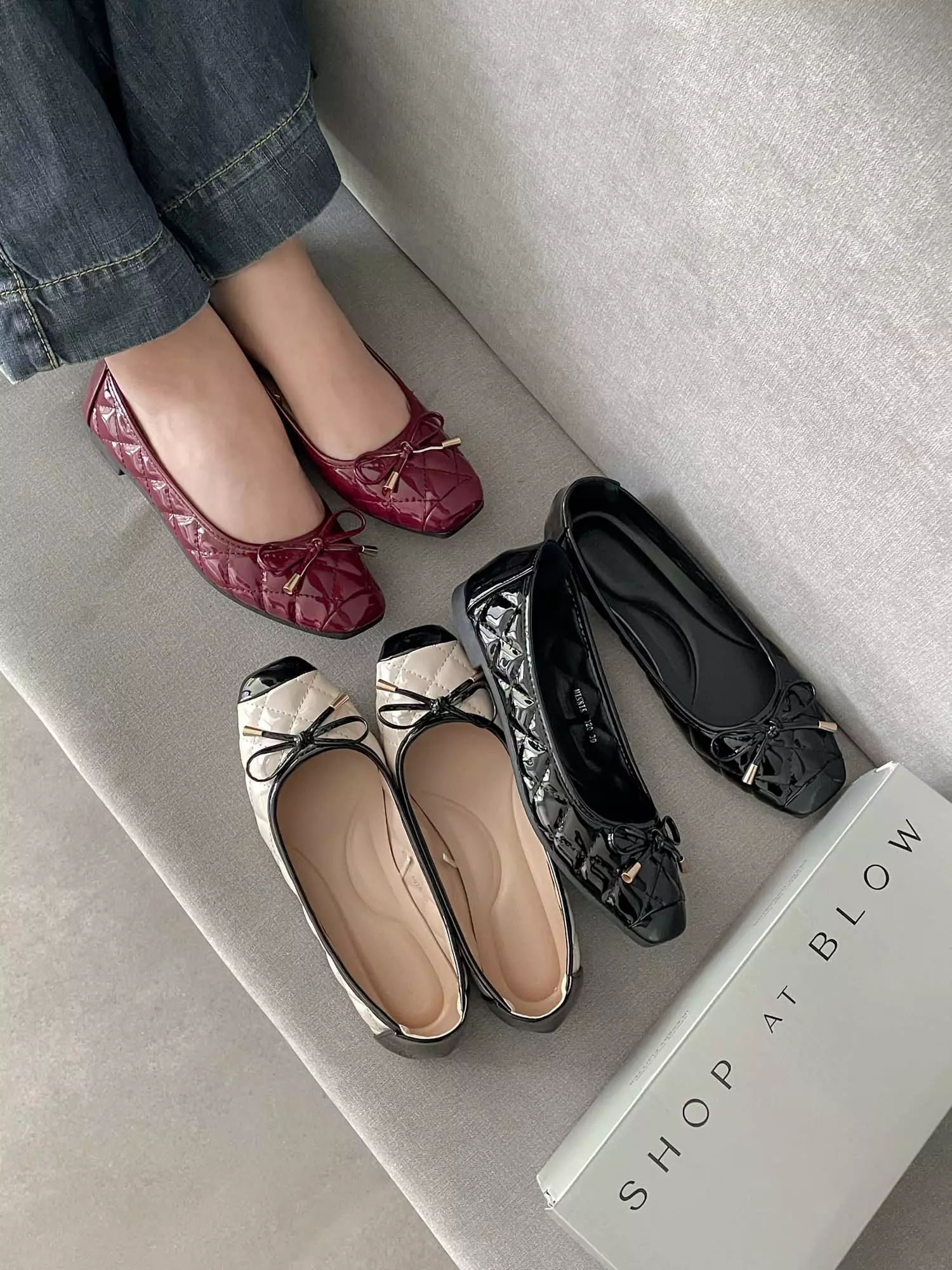 Blow Boja Flats Shoes Wanita MINNIK 0020