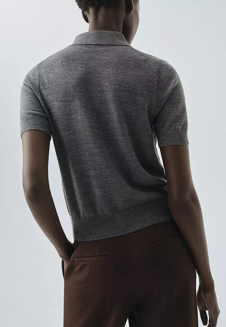 100% Wool Polo-Neck Sweater