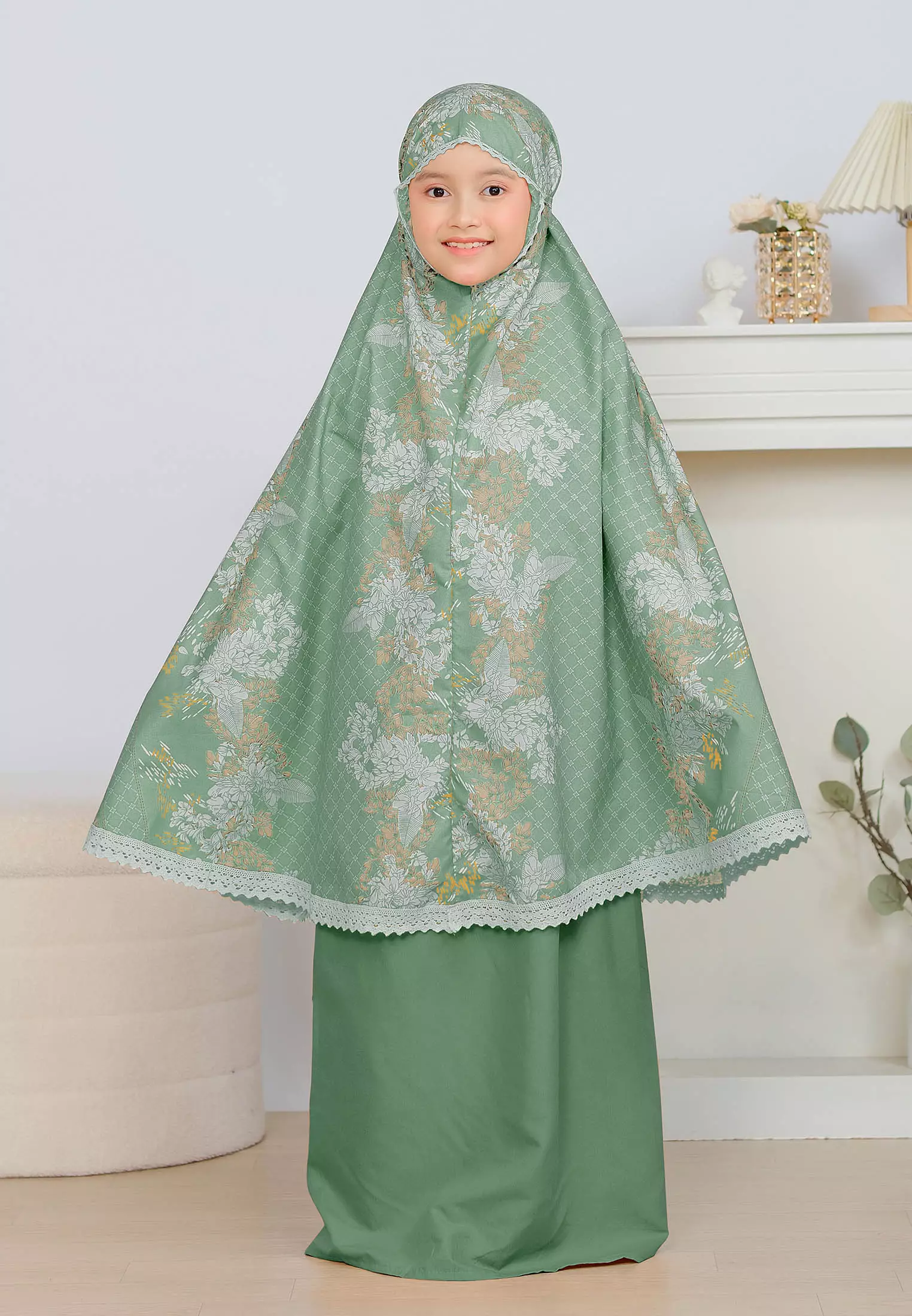 Cotton Bee - Mukena Motif Ananta Sarimbit Prayer Set 2in1 Anak