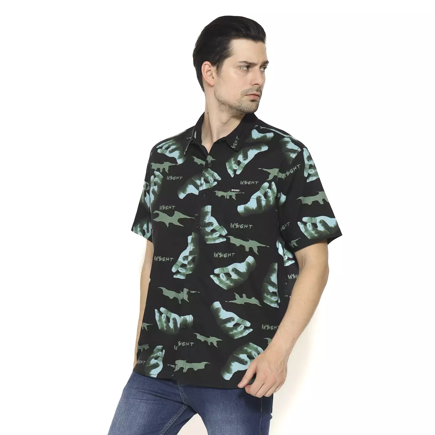 Insight Kemeja Lengan Pendek Pria Handoom Men Shirt Planet Surf