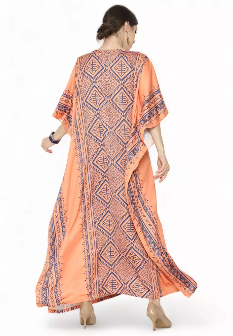 Kanzi Exclusive Short Sleeve Songket Kaftan