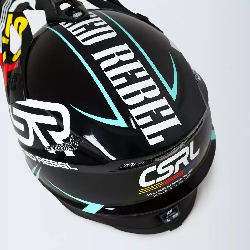CELCIUS Speed Rebel Full Face Helmet L03000685C Hitam