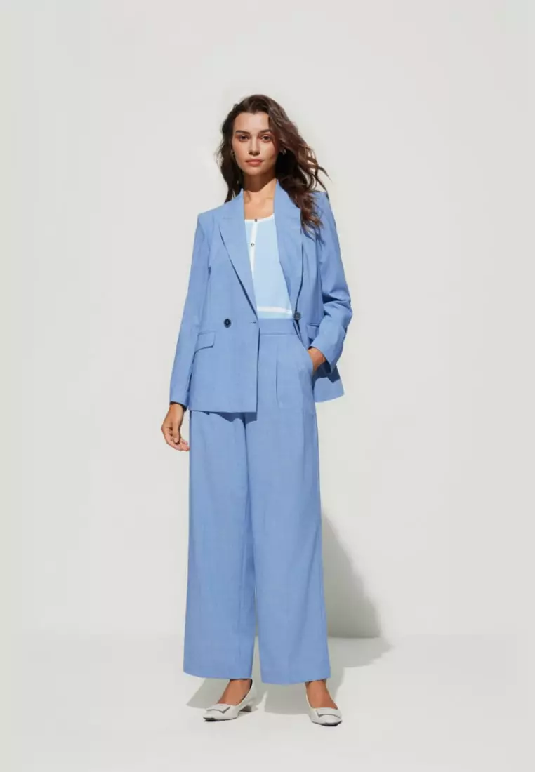 G2000 Rayon Blend Double -Breasted Suit Blazer