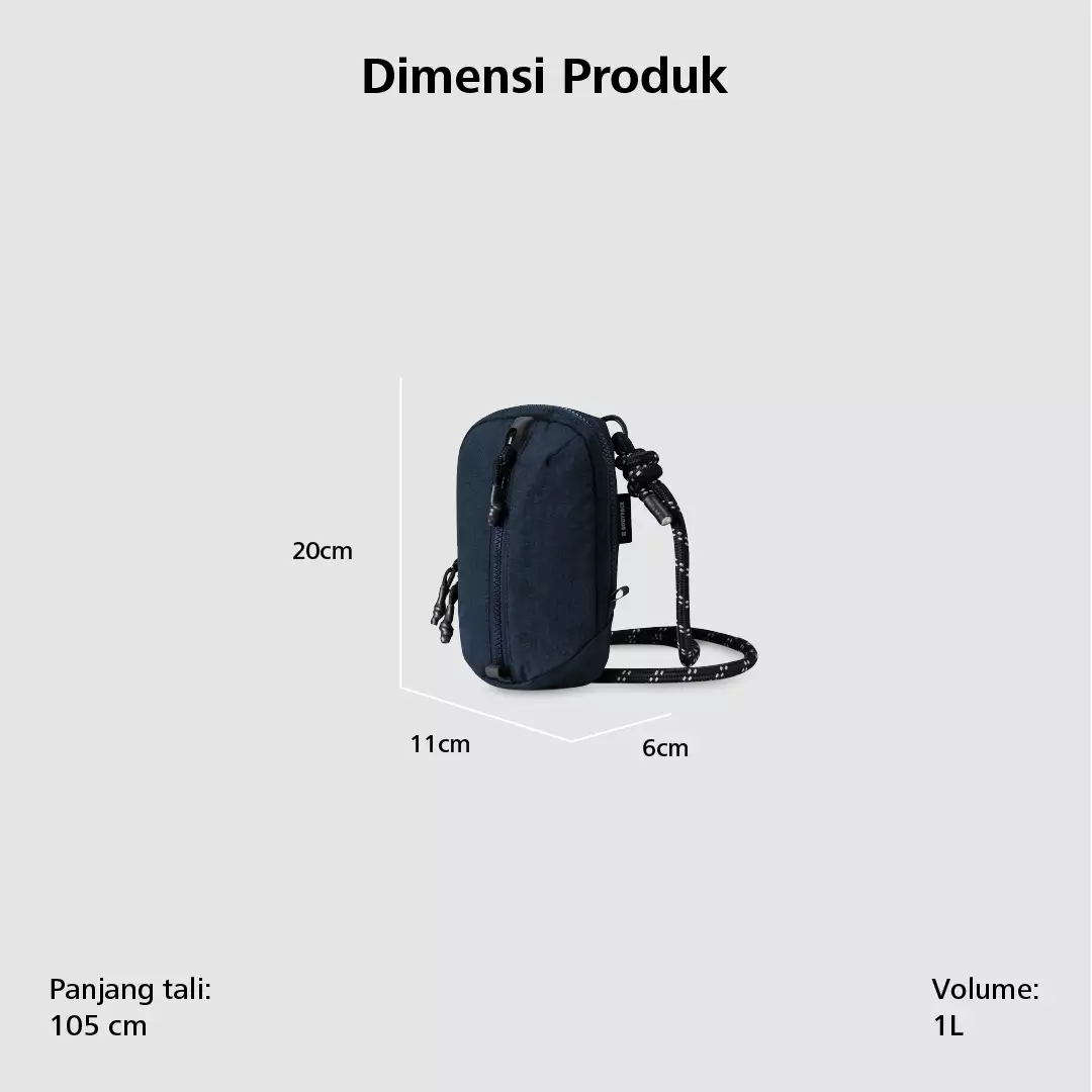 Bodypack Hetz Vision Lanyard Wallet - Navy