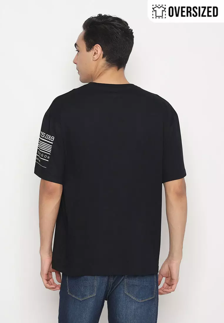 NX T-Shirt Cotton Combed Tebal Oversized Pria 2079370481