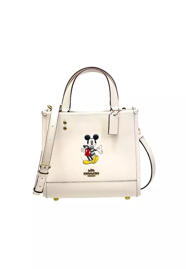 Disney X  Coach Tote Bag 22 With Mickey Mouse  (CM843) – B4/ Chalk Multi