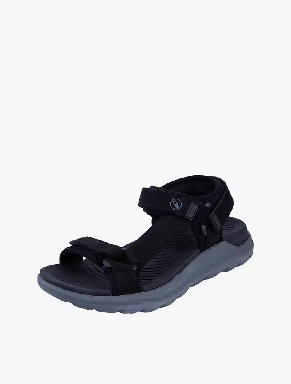 Payless Rugged Outback Mens Diamondback Strap Sandals - Black_01