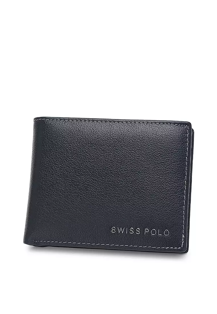 Men's Genuine Leather RFID Blocking Fortune Wallet (Dompet Pria Kulit Genuine RFID Blocking) - Biru