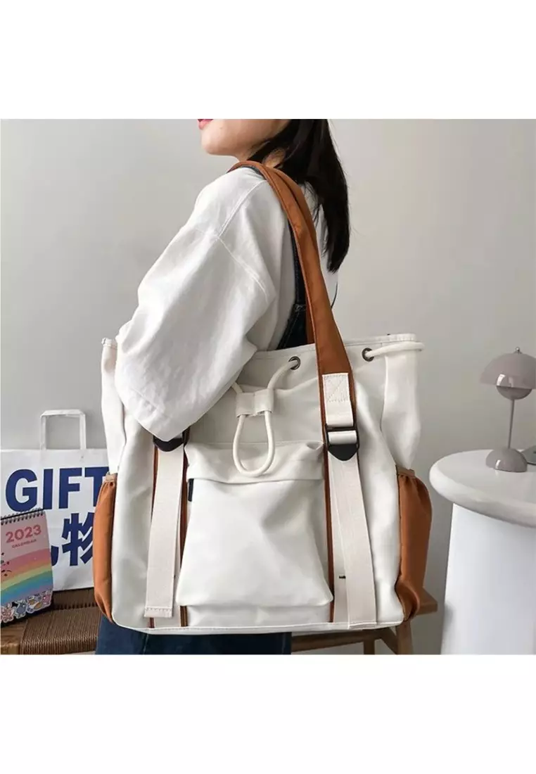Caroline Cream Selempang Tote Sling Bag