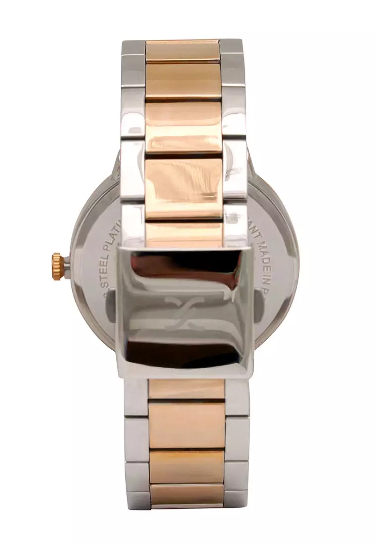 Daniel Klein Jam Tangan Couple - Silver Rosegold - Stainless Steel - DK11976-2
