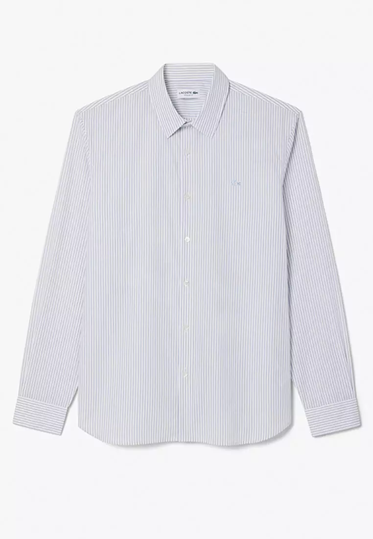 Regular Fit Striped Poplin Shirt