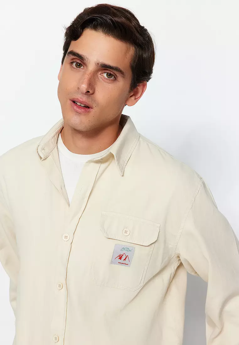 Label Appliqued Shirt