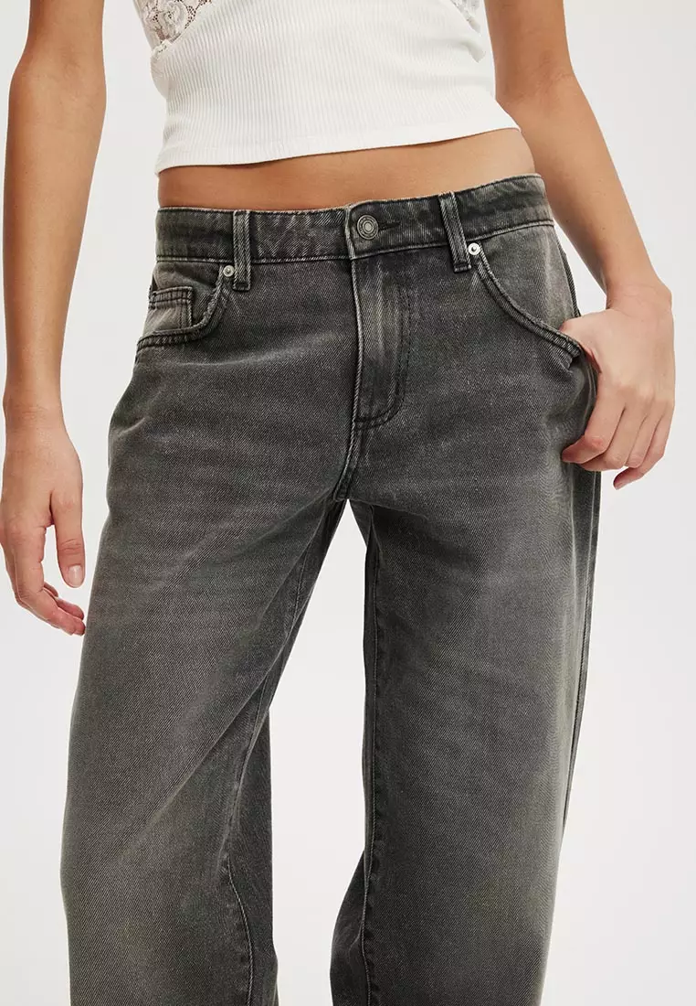 Low Rise Straight Jeans