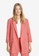 Violeta by MANGO pink Plus Size Modal-Blend Suit Blazer 8EEA0AA5B6D3F7GS_1