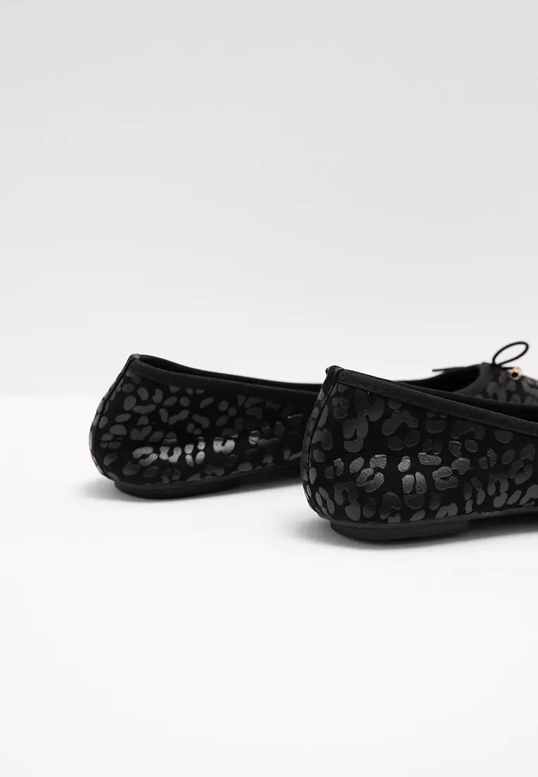 Sofia Micca Ballerina Flat Black