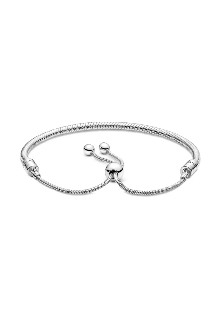buy-pandora-pandora-moments-snake-chain-slider-bracelet-online-zalora