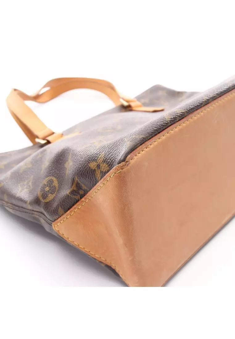 Pre-Loved Louis Vuitton Cabas Piano monogram Shoulder bag PVC leather Brown