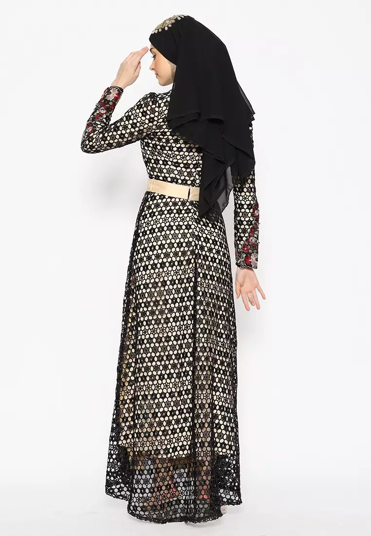 Bibiq Gamis Brokat Satin