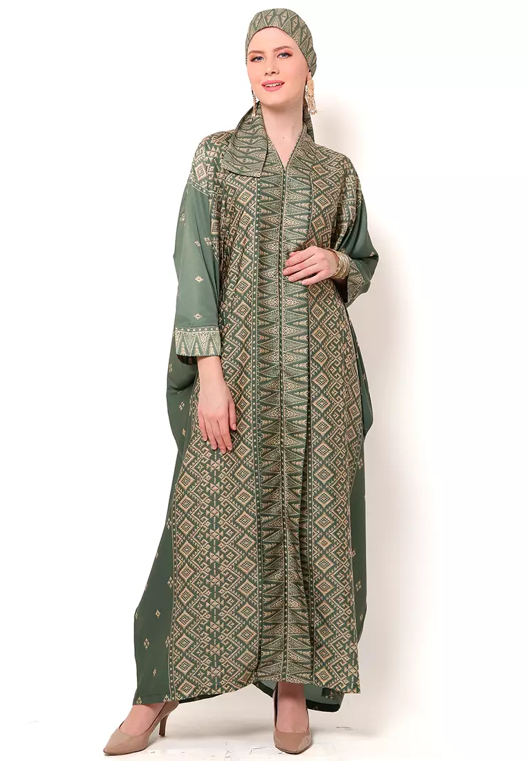 Kanzi Exclusive Long Sleeve Songket Kaftan